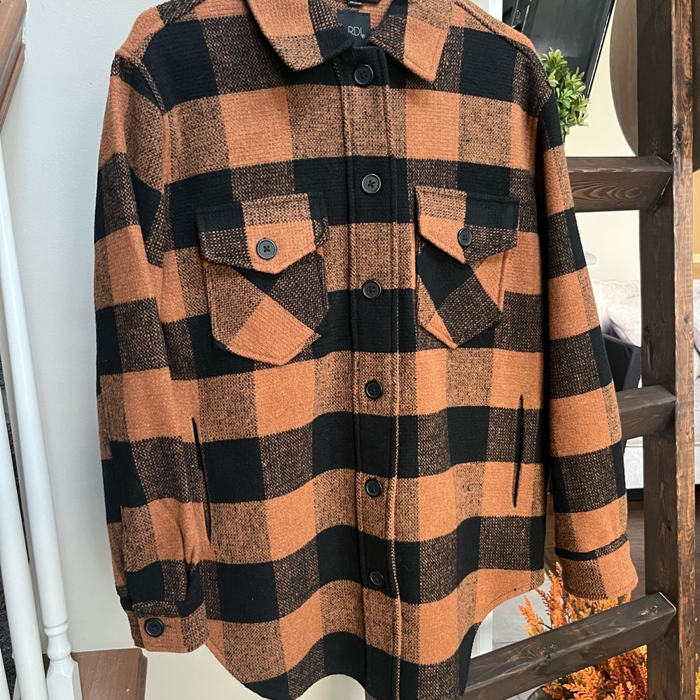 RDI Black and Orange Checkered Jacket